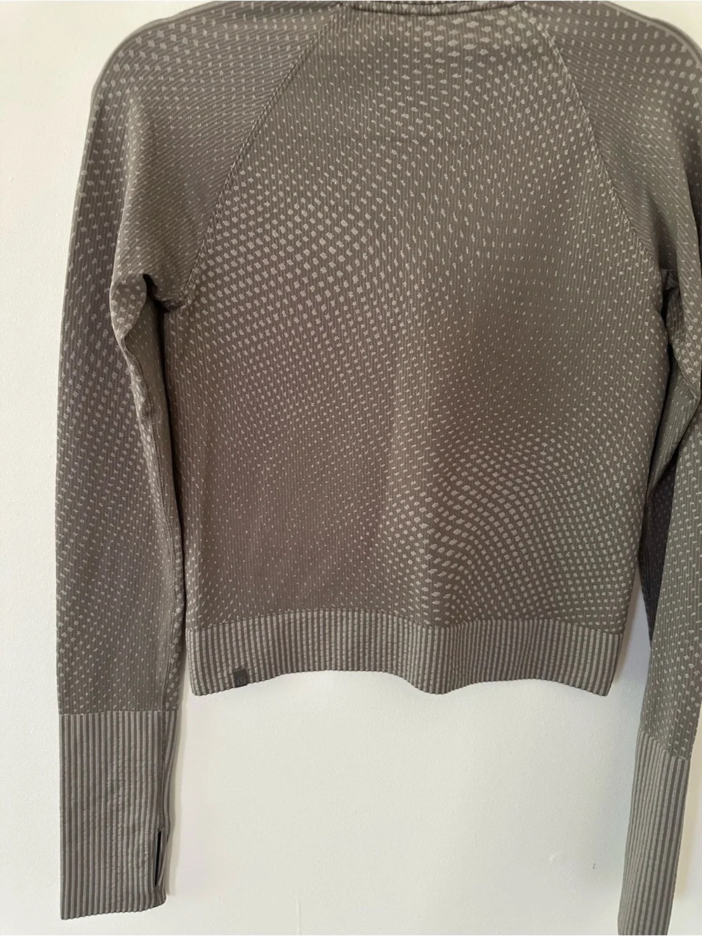 Lululemon Rest Less Cropped Half-Zip Grid Warp Rover / Raw size 6